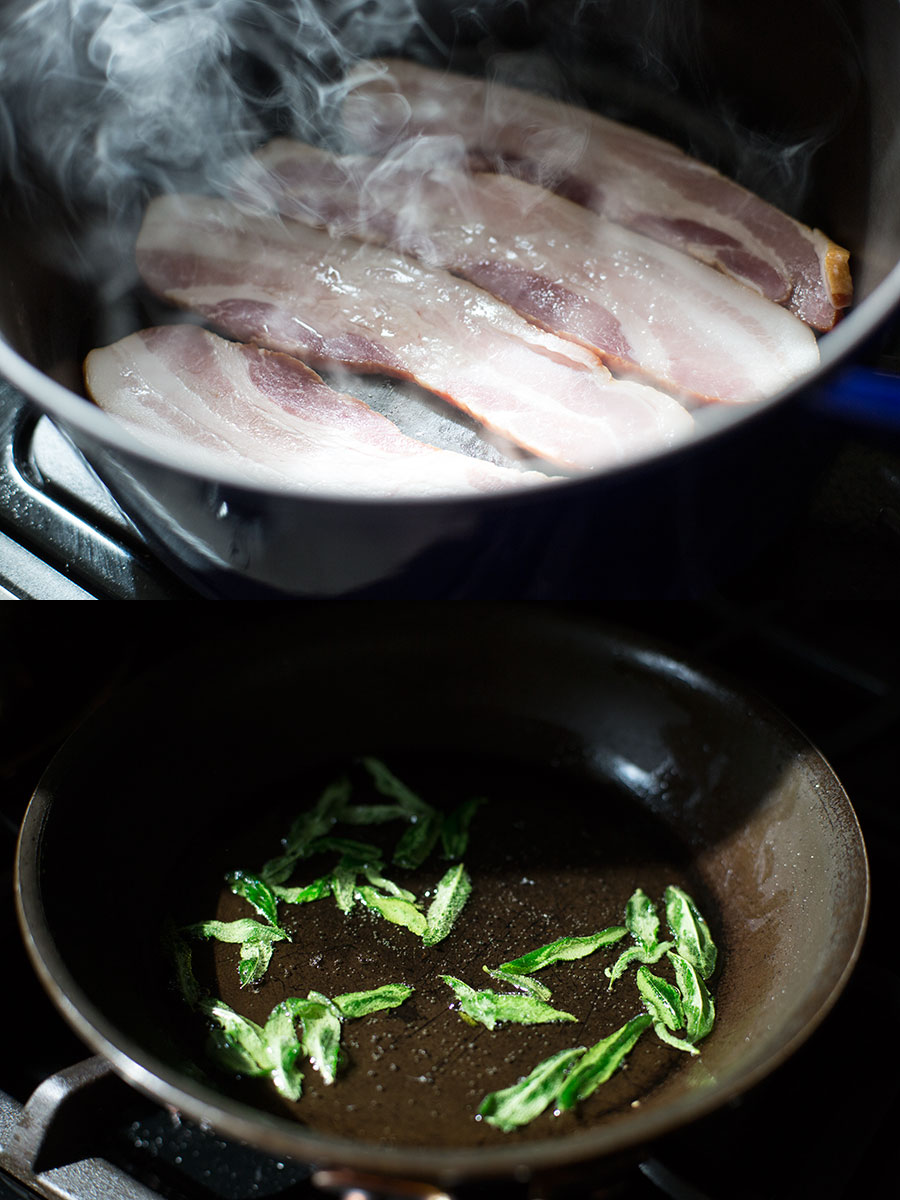 Creamy Mushroom Soup with Bacon and Fried Sage | Autoimmune-Paleo.com
