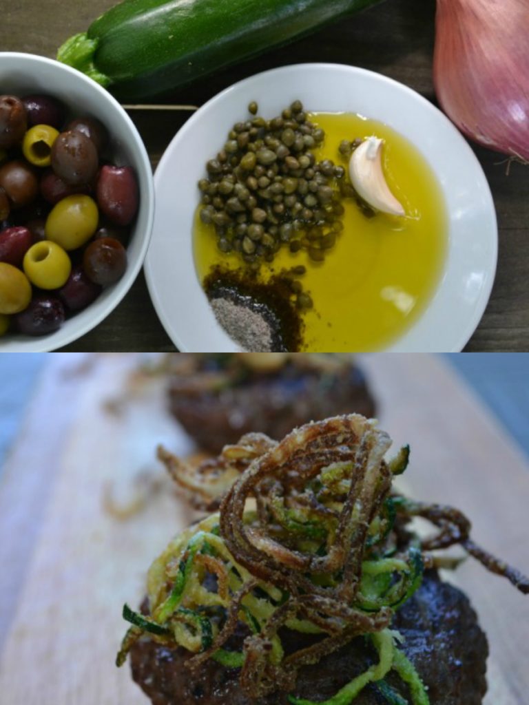 Crisp Veggie Topped TapenadeStuffed Burgers Autoimmune Wellness