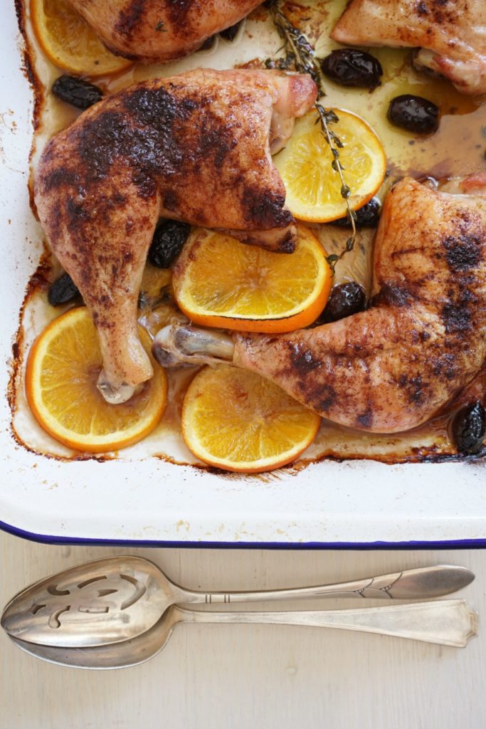 Spice Baked Chicken with Black Olives, Orange and Thyme Autoimmune