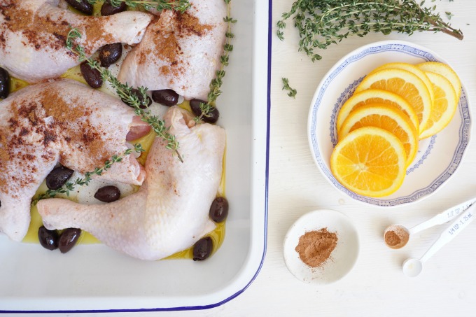 Spiced Baked Chicken with Black Olives, Orange and Thyme | Autoimmune-Paleo.com