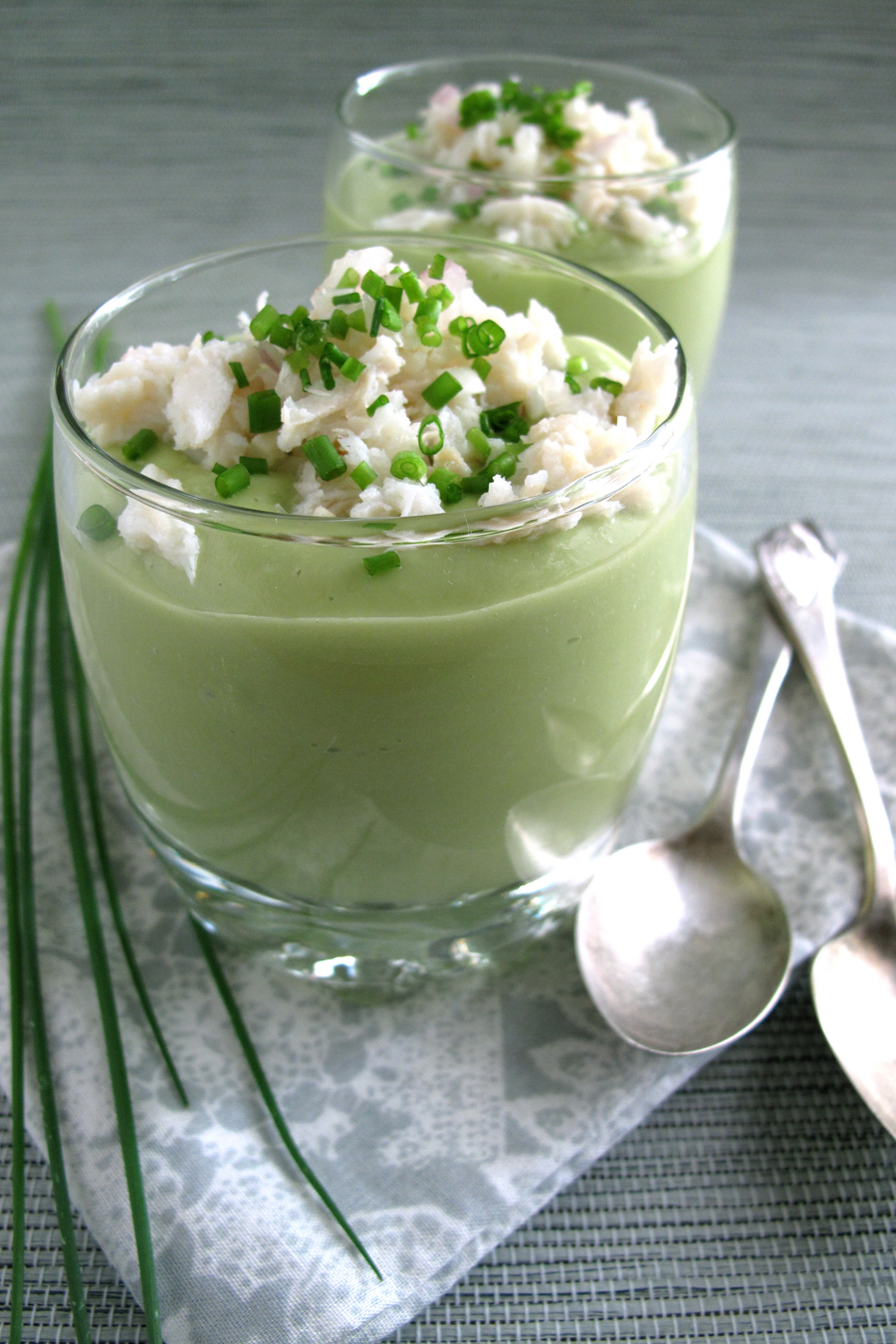 Cream of Avocado Soup with Crab Meat | Autoimmune-Paleo.com