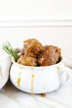 Meatballs in Sticky Peach Sauce - Autoimmune Wellness