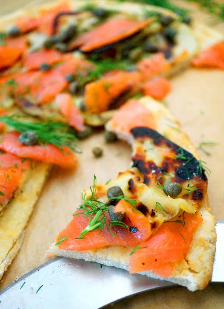 Smoked Salmon Flatbread Autoimmune Wellness