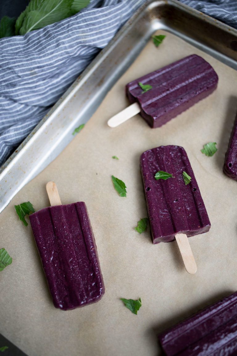 AIP SugarFree Blackberry Collagen Popsicles Autoimmune Wellness