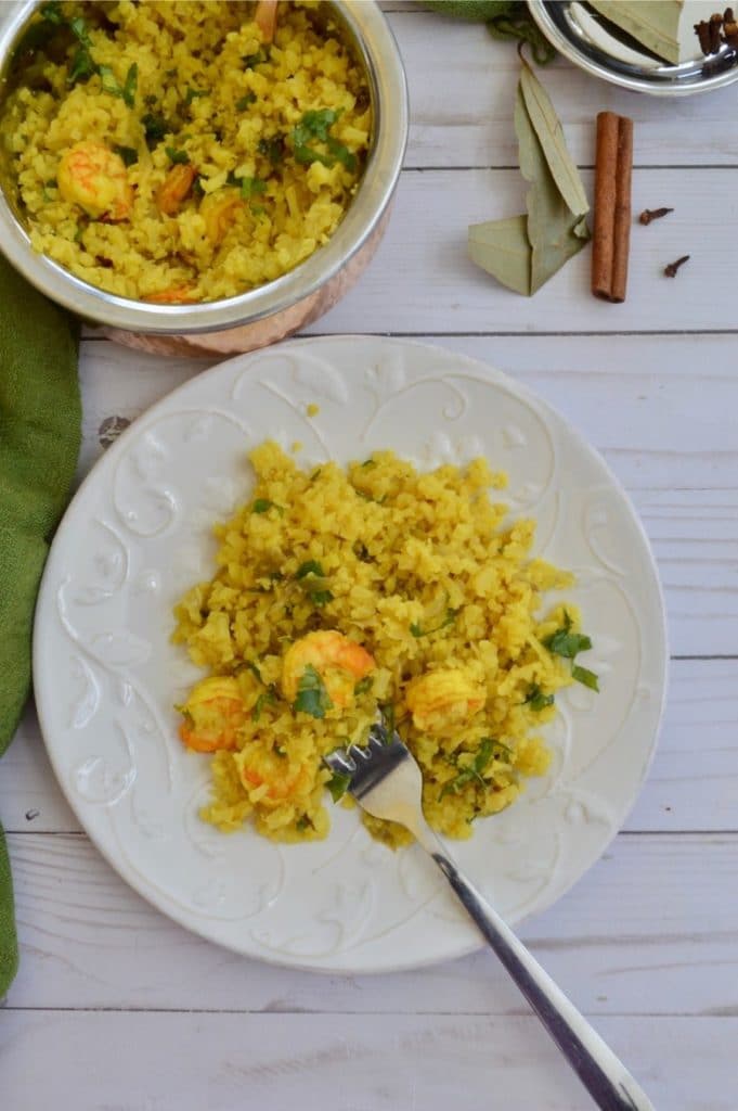 AIP Shrimp Pilaf with Cauliflower Rice Autoimmune Wellness